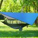 Square Multi-Purpose Camping Tarp - Waterproof & UV Protective Sun Shelter With Silver-Coated Ground Mat_desvips.com