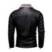 Men's fur in one with fleece leather jacket Men's autumn/winter biker leather jacket men's heavy coat_desvips.com