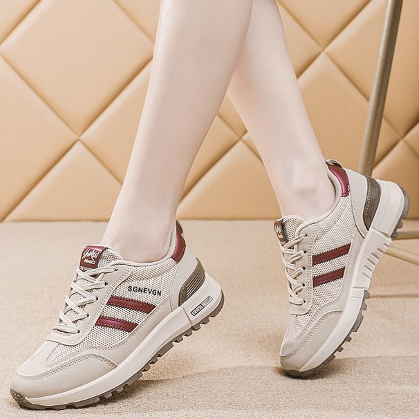 2025 Spring New Forrest Gump For Casual, Breathable, Lightweight, Versatile, Height Increasing, Thick Soled Sports_desvips.com