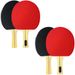 Tischtennisschläger Tischtennis Set Mit Four Tischtennisschlägern, Eight Tischtennisbällen Tragetasche Für Drinnen & Draußen_desvips.com