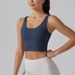 V-shaped Beautiful Back And Cloud Feeling Integrated Cup Sports Bra, Tight Fitting High Elasticity Running Fitness Yoga_desvips.com