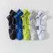 Socks Men's Large Size Summer Solid Color Mesh Short Socks Teenagers Deodorant And Anti Foot Foot Plus Fat Plus Size Ear Boat Socks_desvips.com