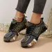 Vintage Rhinestone Handmade Running Woman Versatile Comfortable Flat Durable Sports Breathable Casual College Anti Slip_desvips.com