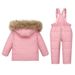 Children's Down Jacket Sets For Boys And Girls Aged 1 6, Thickened Two Piece Winter Style._desvips.com