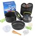 Outdoor Teapot Set With Accessories DS 308 Pot Set Combination Alumina Material Portable Camping Pot Set Teapot_desvips.com