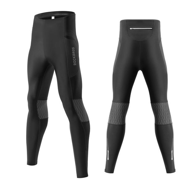 ROCKBROS Men's Winter Cycling Trousers, Thermal Fleece - lined, for Outdoor Sports, Sizes S - 4XL_desvips.com