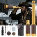 Datyson Metal Retro Pirate Monocular 12x43 Telescope Portable Stretchable Zoom Lens High Definition Vision For Hiking_desvips.com