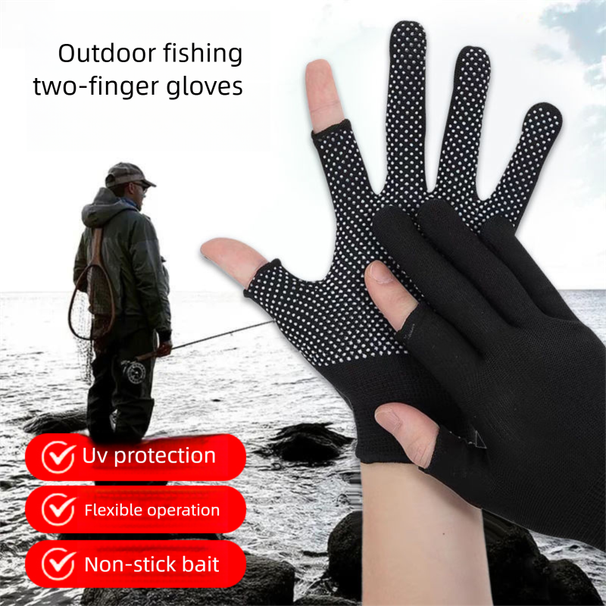 Fishing Anti-Slip Summer Fingerless Lure Gloves Cut-Resistant Scratch-Resistant Sun-Proof Wear-Resistant Non-Stick Bait_desvips.com