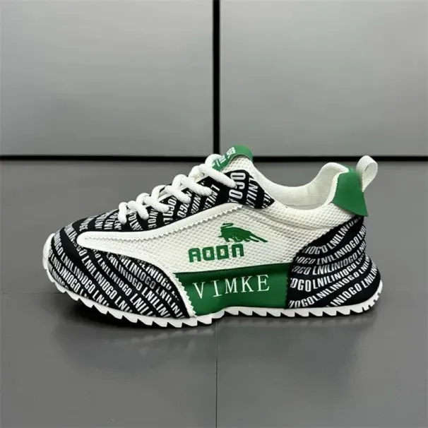 Men Handsome Good-looking Sneakers New Mesh Breathable Athleisure Versatile Shoes Red Free Shipping_desvips.com