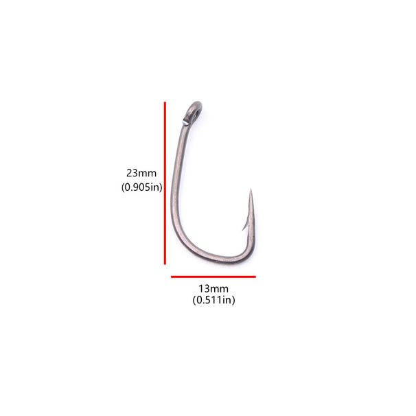 20pcs Carp Fishing Hooks With Micro Barbed High Carbon Steel PTFE Coating BNR Hook For Method Feeder Fish Accessories Tackle_desvips.com
