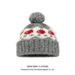001 Fair Isle Style Woolen For Women, Autumn And Winter Warm Versatile Ear Protection Hat, Large Head Circumference,_desvips.com