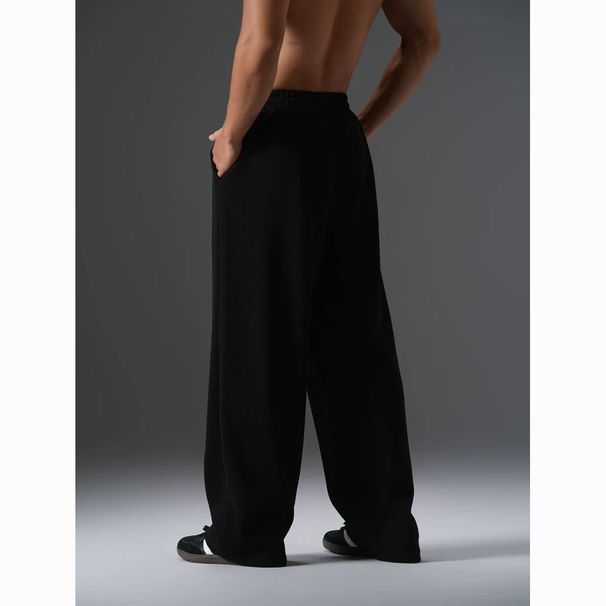 Men's Plus Size Sweatpants Spring Autumn Solid Color Baggy Loose Elastic Waist Casual Trousers For Daily Wear Running_desvips.com