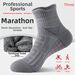 Men's Professional Sports Socks Marathon Running Mid Calf Terry Cloth Sole Non-Slip Shock Absorbing For Badminton Basketball Plus Size_desvips.com