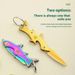 Folding Creative Shark Mini Outdoor Tactical EDC Tool Portable Cutter Express Keychain Fruit Pocket Knife_desvips.com