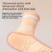 Women's Mid Calf Sports Socks Odor Resistant Professional Running Fitness Badminton Hiking Terry Cloth Bottom Long Socks_desvips.com