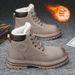 Winter High Top Veet Warm Cotton Shoes, Men's Northeast Cold Resistant Snow Bo, Fur Integrated Big Yellow Martin_desvips.com