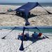 UPF 50+ Sun Shelter Tent - Outdoor UV Protection Canopy With Lycra Fabric For Beach & Sand Play Portable Shade Tent Easy Setup Windproof Design_desvips.com