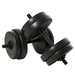 Set Manubri Palestra 20kg (4x2.5kg, 4x2kg) Con 8 Dischi Da 2kg, 2.5kg, Ø25mm, Per Allenamento A_desvips.com