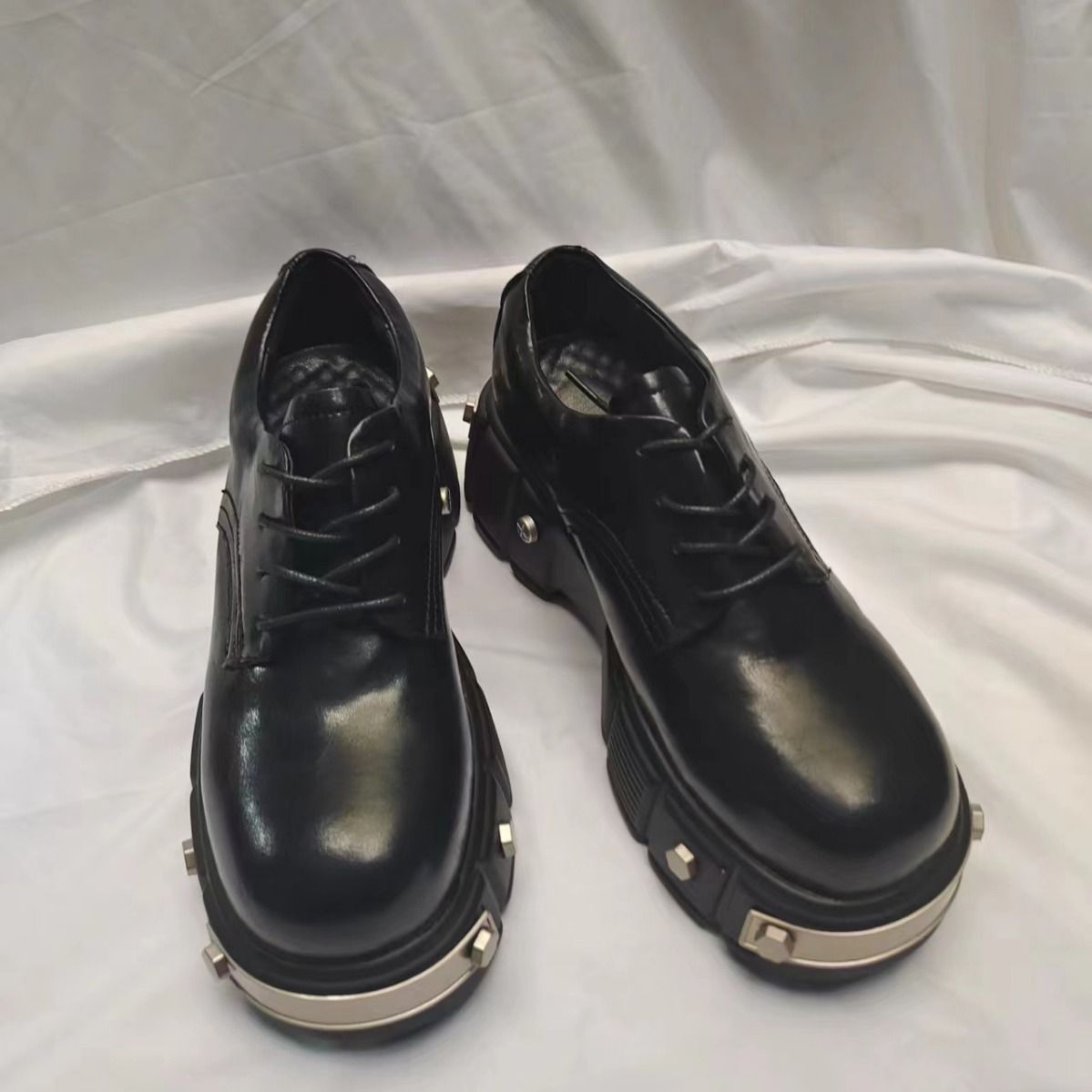 Stylish Casual Business Men Dress Leather Lace Up Wedding Shoes Gentleman Derby Shoe Vintage Gothic Fashion Comfortable_desvips.com
