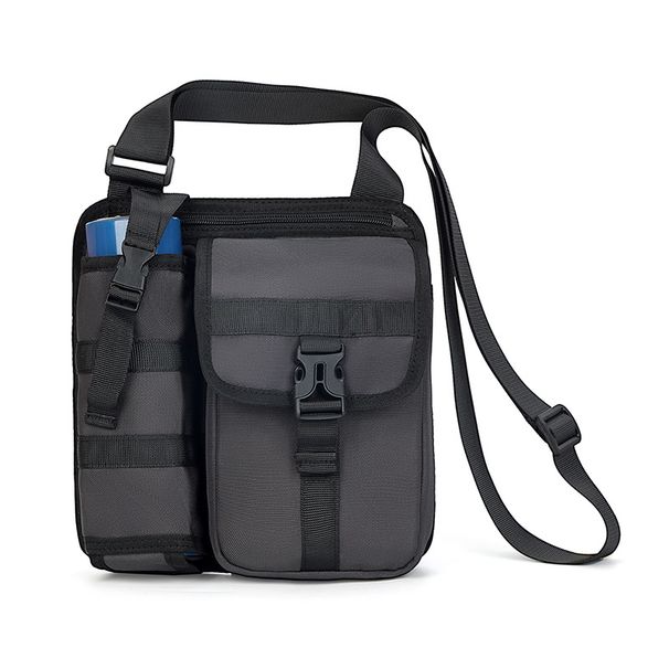 Outdoor Wild Fishing Vacuum Cup 8-Inch Flat Messenger Bag_desvips.com