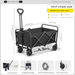 Outdoor Folding Portable Stall Camping Campsite Pull Cart_desvips.com