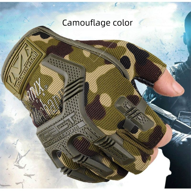 Advanced Tactical Outdoor Sports Half Finger Professional Cycling Anti-Slip Fitness Wear-Resistant Military Fan Rock_desvips.com