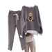 elegant satin blouse and pleated midi skirt set for women, long sleeve button down shirt with wide cuffs, two piece outfit_desvips.com