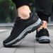 Men's leather waterproof sneakers men's casual running large size board shoes outdoor shoes_desvips.com