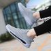 RenMou Men's New Summer Breathable Mesh Sports Shoes, Fashionable Versatile, Coconut For Running, Casual And Comfortable, Dad's Exclusive Supply_desvips.com