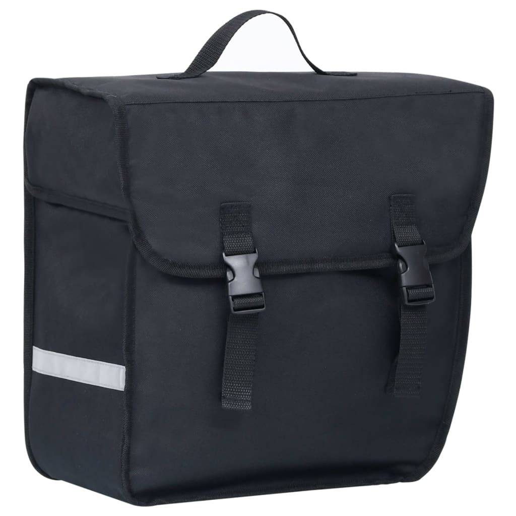 Bicycle Pannier - 600D Polyester & PVC - Black - 34 X 18 X 30 Cm - 21 L Capacity - Waterproof - Easy To Mount_desvips.com