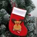 001 In Stock Small Size Brushed Fabric Santa Claus Snowman Candy Gift Bags Decoration Christmas Socks_desvips.com