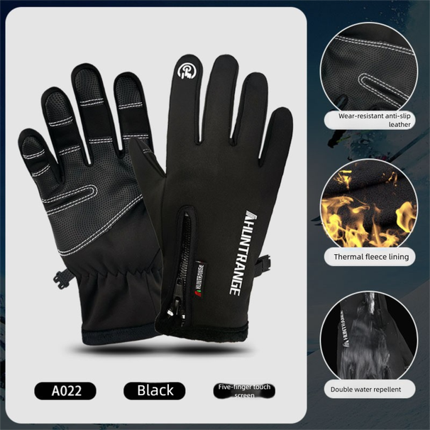 USB Electric Heating Winter Outdoor Sports Skiing Warm Waterproof Anti-Slip Cycling Gloves Touch Screen_desvips.com