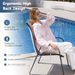 Amopatio Set Of 4 Stackable Outdoor Dining Chairs For All Weather, Breathable Garden Furniture For Backyard Deck, Brown_desvips.com