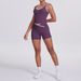 High Elastic Brushed Cross Body Yoga Suit Set for Running Fitness And Training Tight Fitting 5 Pieces_desvips.com