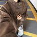 American Street Style Trendy For Men, Vintage Zip-up Loose-fitting Biker J, Stand-up Collar PU Leather Short Work_desvips.com