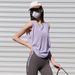 Sleeveless Drawstring Running Sports Vest Summer Thin Loose Quick-Dry Cover-Up Yoga Fitness Top_desvips.com