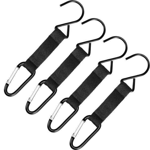 Sumind 4 Pack Baseball Bag Hook For Fence Softball Baseball Bag Clip, Black_desvips.com
