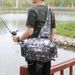 Multi-functional Waist Bag, Crossbody Bag, Large-capacity Fishing Rod Bag, Storage Bag, Fishing Gear Bag, Waterproof Fishing Gear Bag_desvips.com