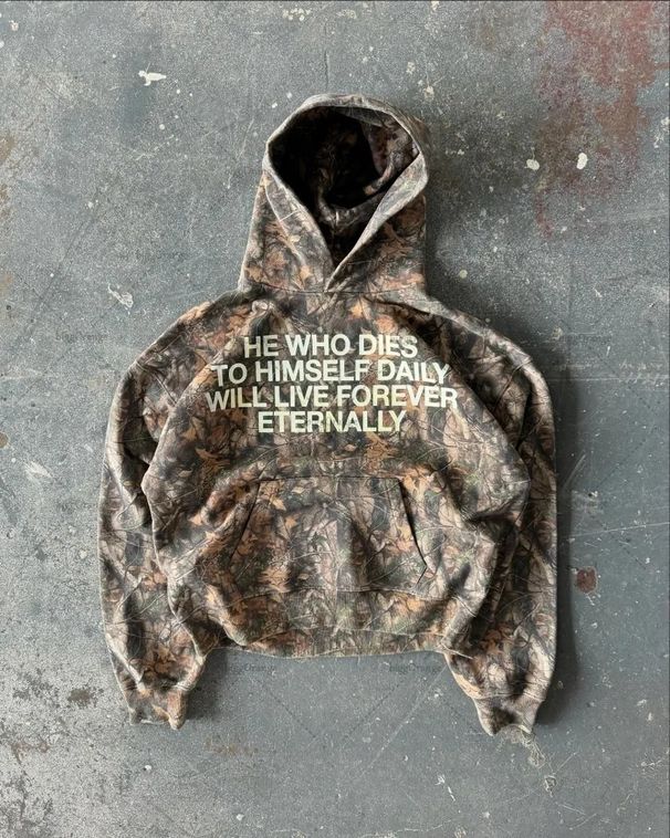 Letter Print Hooded Pullover Sweatshirt Casual Loose New Hot-Selling Top_desvips.com