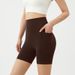 Women’s Clothing High Waist Hip Lifting Thin Elastic Four Point Pants Summer Tight Cycling Quick Drying Women's Yoga Fitness Pants For Outer Wear_desvips.com