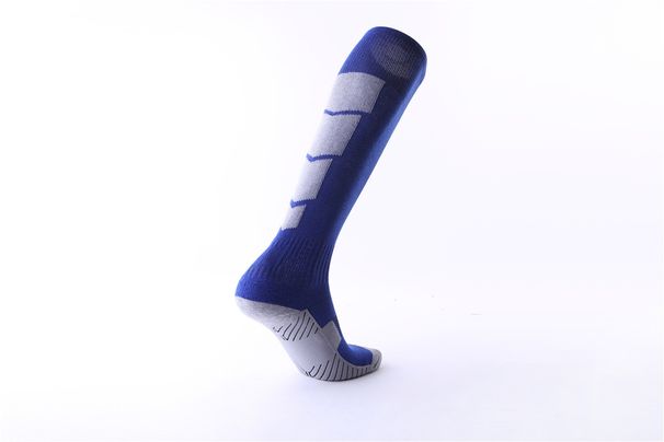 Men's Over The Knee Soccer Socks Breathable Sweat Wicking Terry Soles Student Competition Sports_desvips.com