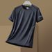 Quick-Dry Ice Silk Short Men's Cool T-Shirt Running Sports Top Dad Plus Size Man Sweat Shirt Fat Guy Half Sleeve_desvips.com