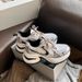 Grape Mom Style Summer Fashion Lace-up Casual Sneakers Breathable Mesh Thick-soled Height-increasing Dad Shoes For Women_desvips.com