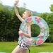 Cartoon Strawberry Inflatable Ring - Thickened PVC Swimming Float For Beginners & Adults (Glitter Design Water Play & Pool Safety)_desvips.com