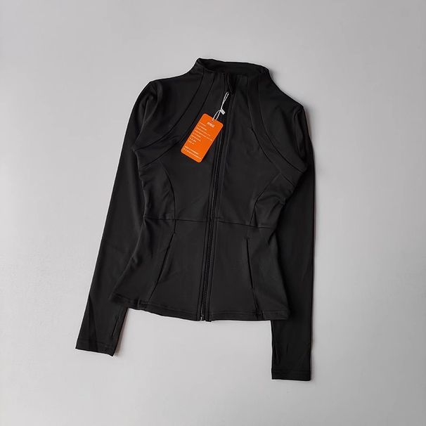 Women's Slim Fit Quick Dry Yoga Fitness Jacket Professional Running Sports Long Sleeve Top For Slimming Effect_desvips.com