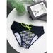 Men's Low-Rise Bikini Swim Briefs - Fashion Checkered Print With Drawstring Waist Youth Trendy Swimwear For Beach & Pool_desvips.com