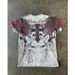 2025 New Cross Wings Front And Back Printed T-Shirt Short Sleeve Top_desvips.com