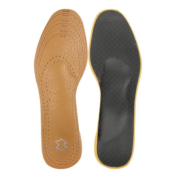 Suitable For All Seasons Cowhide Arch Support Full Activated Carbon Flatfoot Sweat Absorption Care Correction Insoles_desvips.com