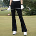 2025 Flared Long Golf Autumn Winter Clothing Sports Clothes Pants Women's Set_desvips.com