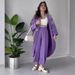 Women's Clothing Commuter Long Sleeve Two piece Suit Three dimensional Butterfly Decoration Thin Breathable_desvips.com